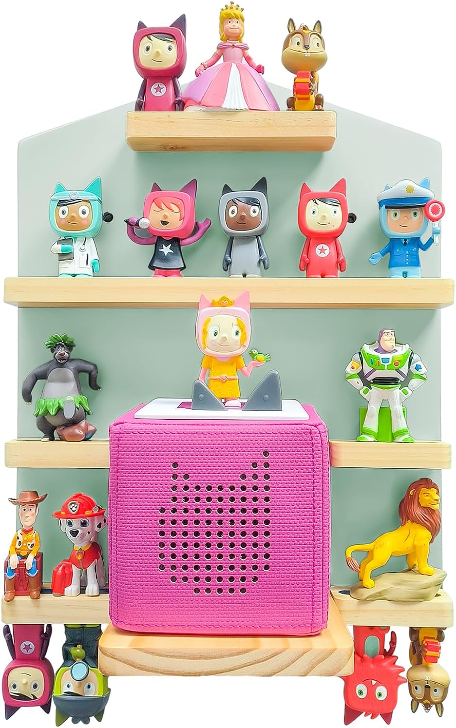 Magnetisches Wandregal lagerregal für Toniebox, Toniebox Regal mit Platz für 10 Tonie Hörfiguren, Dekorieren Sie das Kinderzimmer für Kinder zum Spielen und Sammeln Shelf (H - Grün) Magnetisches Wandregal lagerregal für Toniebox, Toniebox Regal mit Platz für 10 Tonie Hörfiguren, Dekorieren Sie das Kinderzimmer für Kinder zum Spielen und Sammeln Shelf (H - Grün)